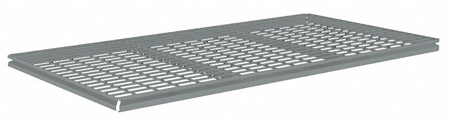 Shelf: 72 in   x 36 in, 600 lb Load Capacity, Steel, 5 ga Decking, Gray, Shelf