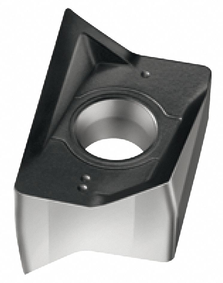 Diamond Milling Insert: 0.4330 in Inscribed Circle, 1/16 in Corner Radius, 0.312 in Thick