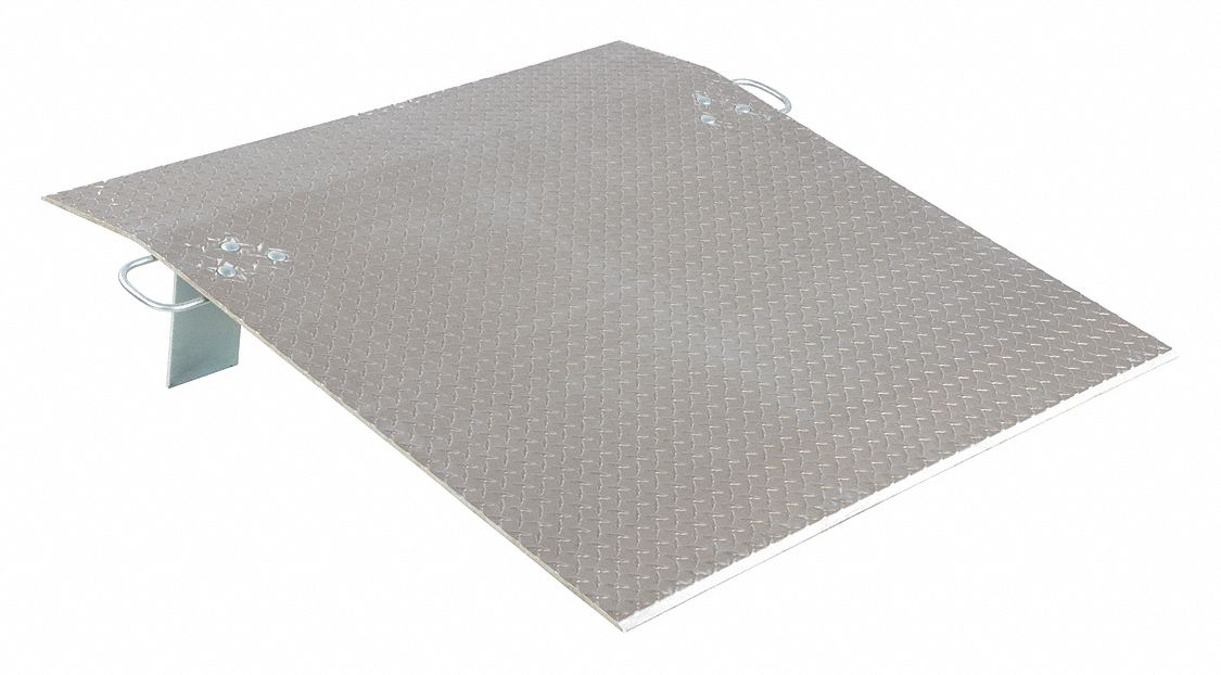 ECONO DOCKPLATE, 48 IN W X 48 IN L, ALUMINUM