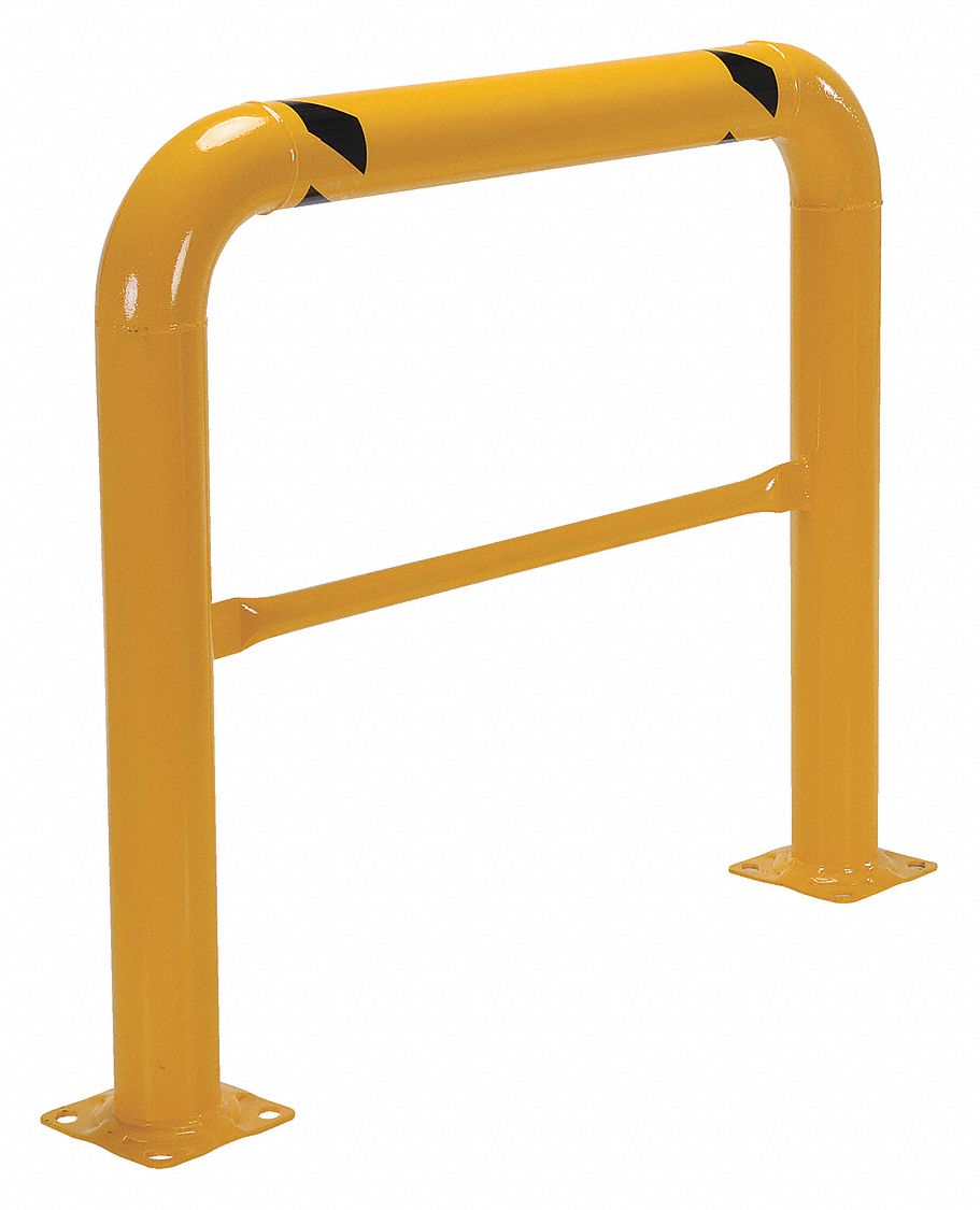 Mach And Rack Guard: 42 5/8 in Top Rail Ht, 7/8 in Mounting Hole Dia, 21 in Mid-Rail Ht