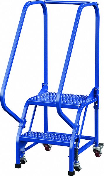 VESTIL LADDER, ALL-DIRECTION/2-STEP/OPEN GRIP/58 ° /RAIL/STEP-LOCK, 20 ...