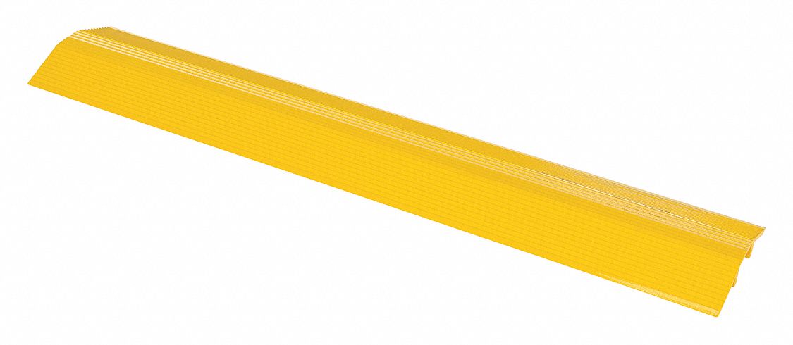 CABLE PROTECTOR BRIDGE, ALUMINUM, YELLOW, 10,000 LB, 9 1/8 IN WIDTH, 48 IN LENGTH