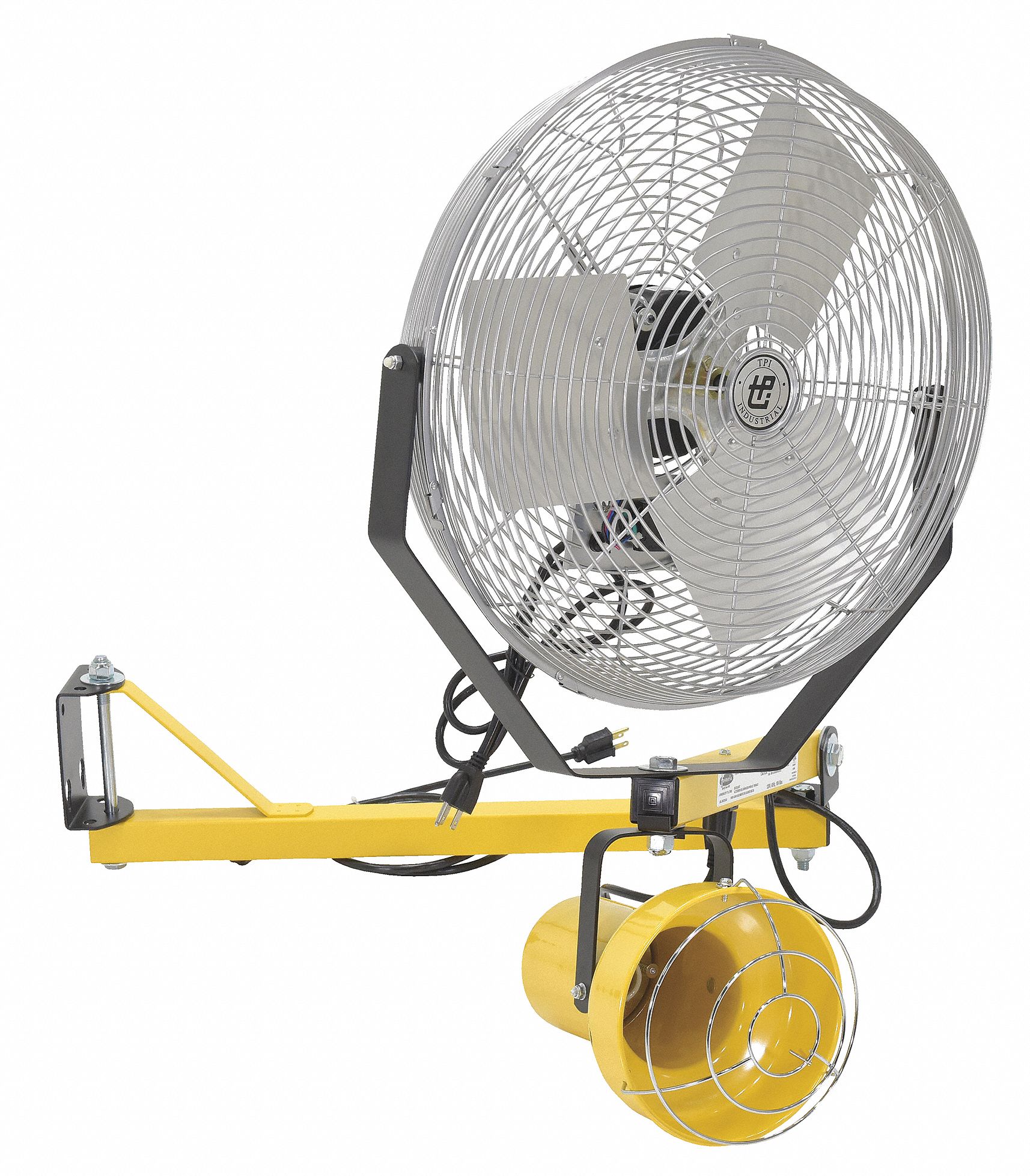 Incandescent Double Arm Light/Fan 48 