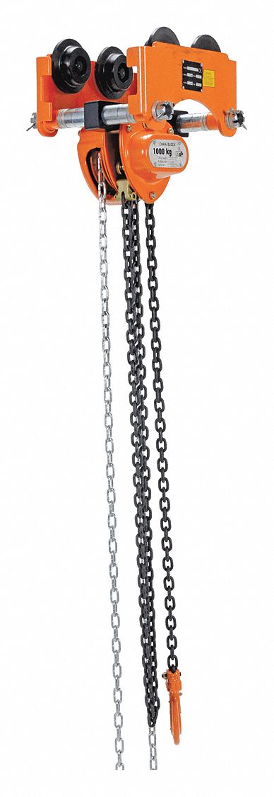 Low Headroom Chain Hoist Trolley Push, 2K