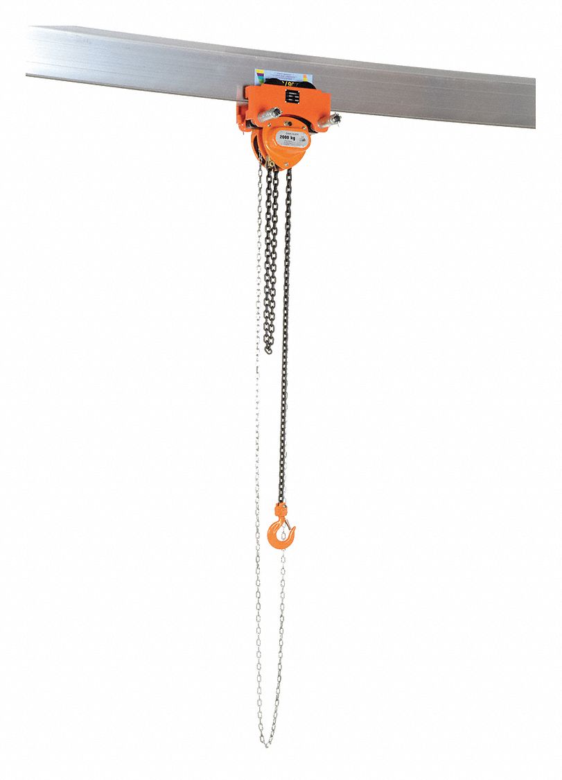 Low Headroom Chain Hoist Trolley Push, 4K