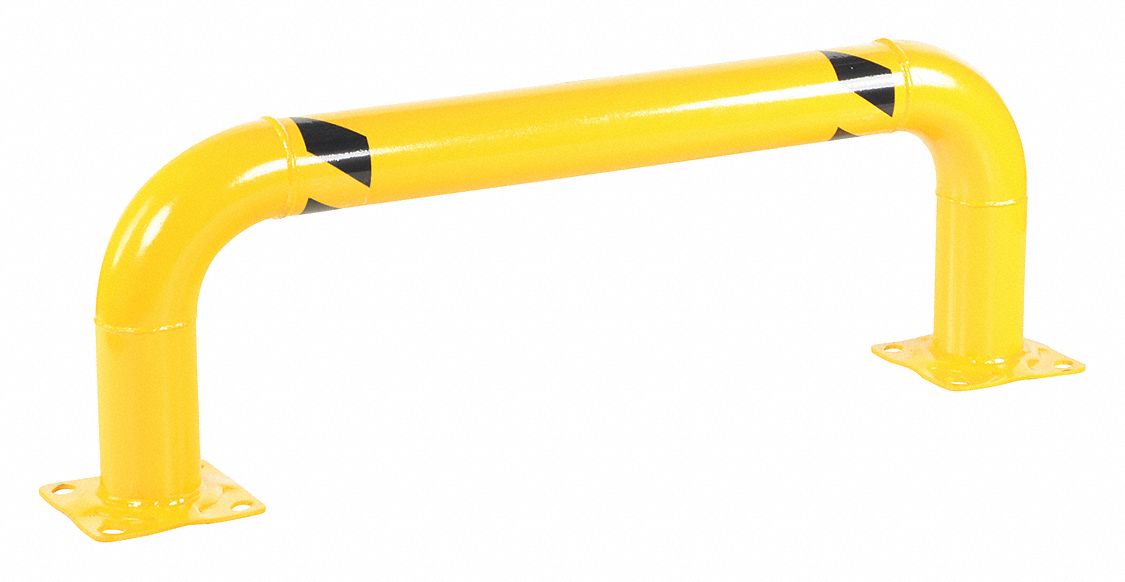 VESTIL LOW PROFILE RACK GUARD, YELLOW, 16 15/16 IN H X 51 1/8 IN L ...