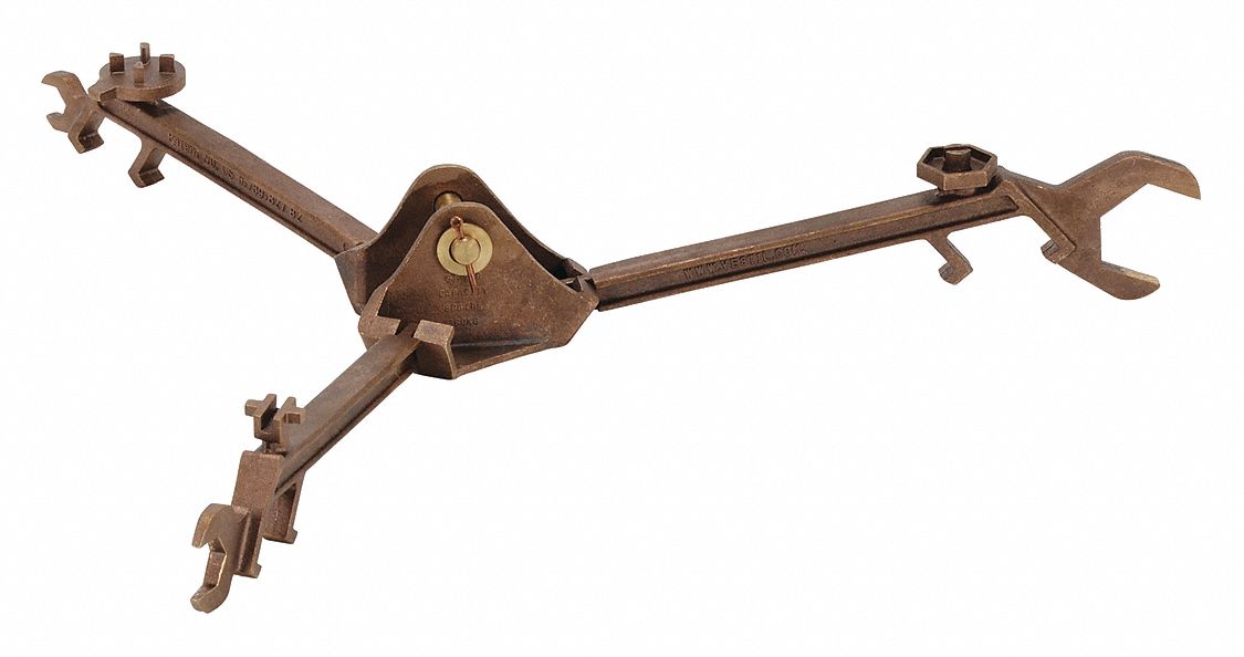 MULTI-PURPOSE OVERHEAD DRUM LIFTER/WRENCH, 25 1/2 IN W X 16 1/2 IN H X 25 1/2 IN L