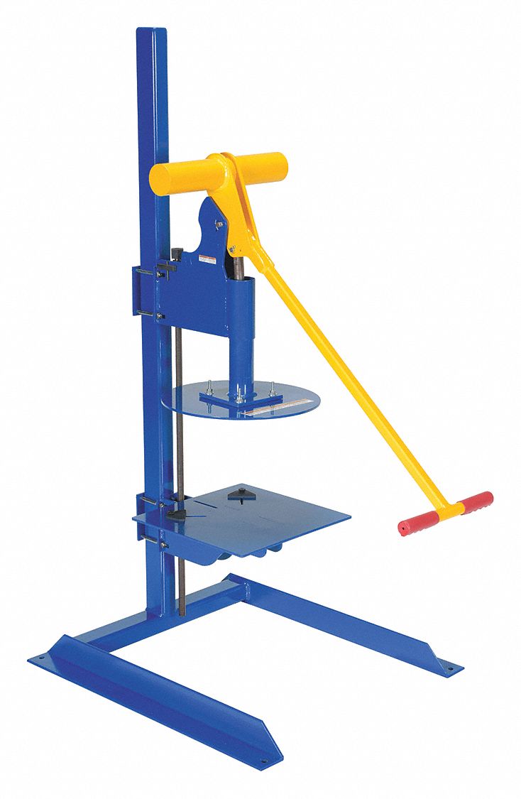 PLASTIC PAIL LID CLOSING PRESS, BLUE, FOR USE WITH PAILS