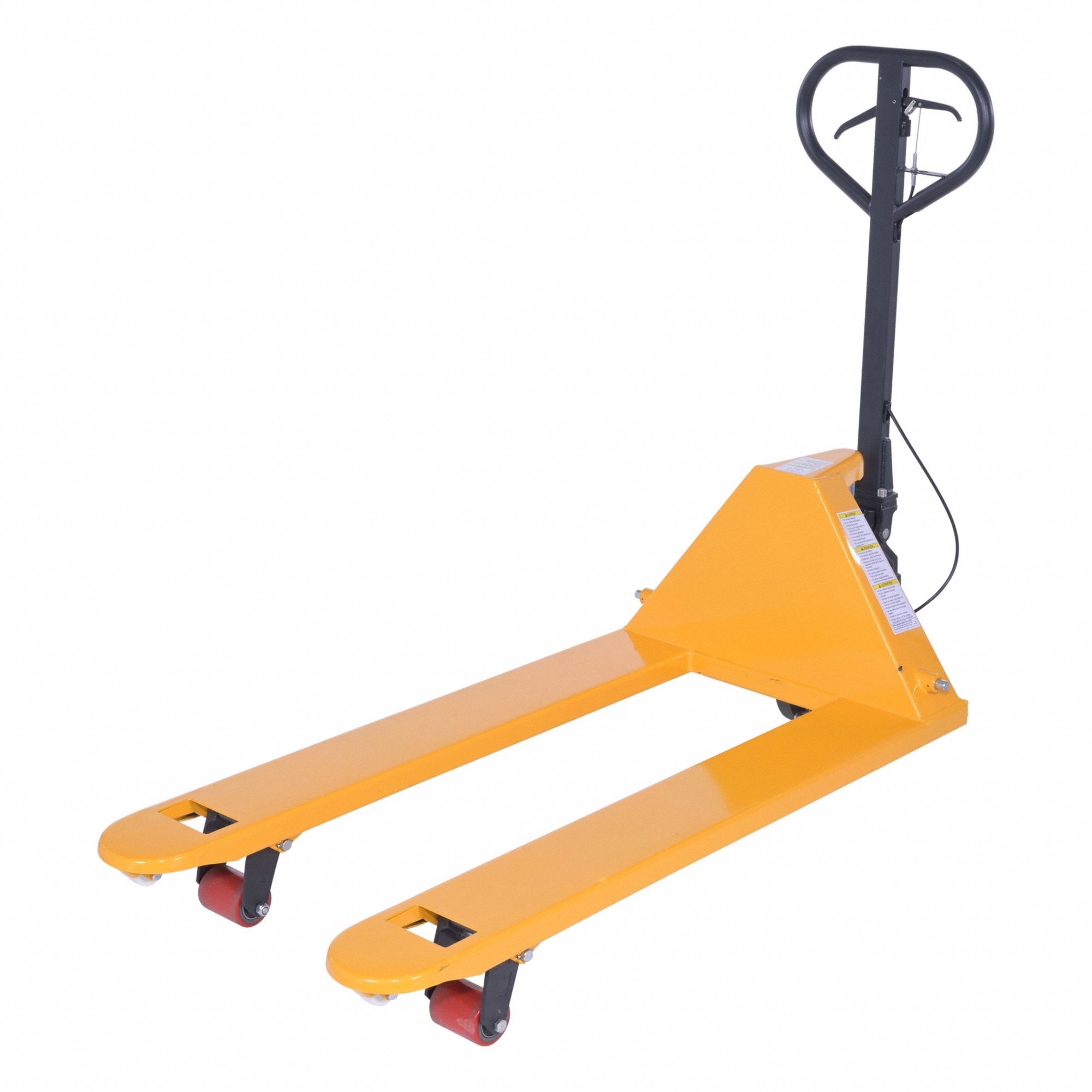 Pallet Jack: 5, 500 lb Load Capacity, 48 in L x 7 in W, 27 in, 14 1/4 in, Std Fork, Steel