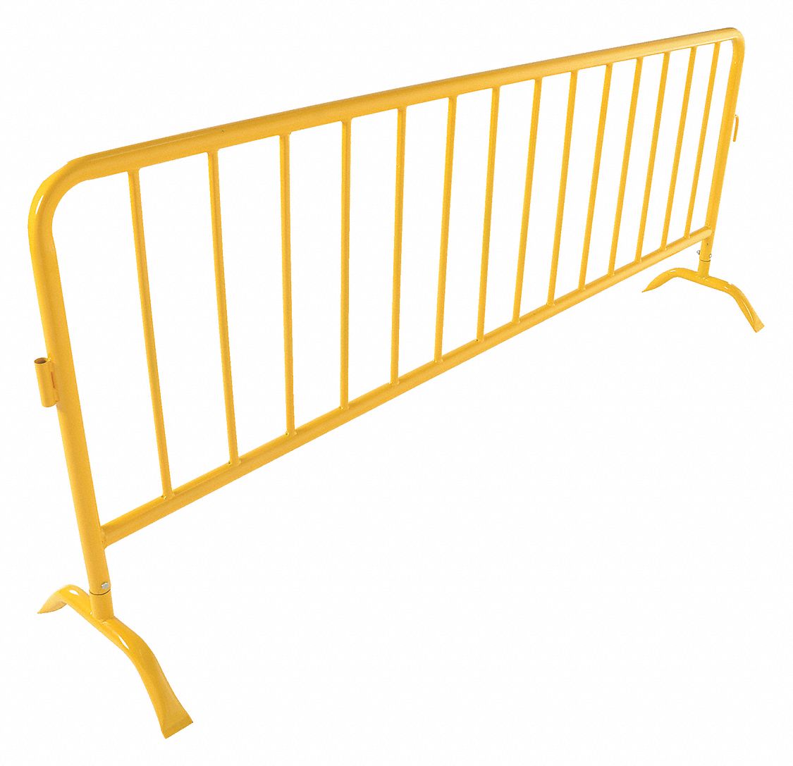 BARRIER CROWD HD YELLOW CURVED FEET