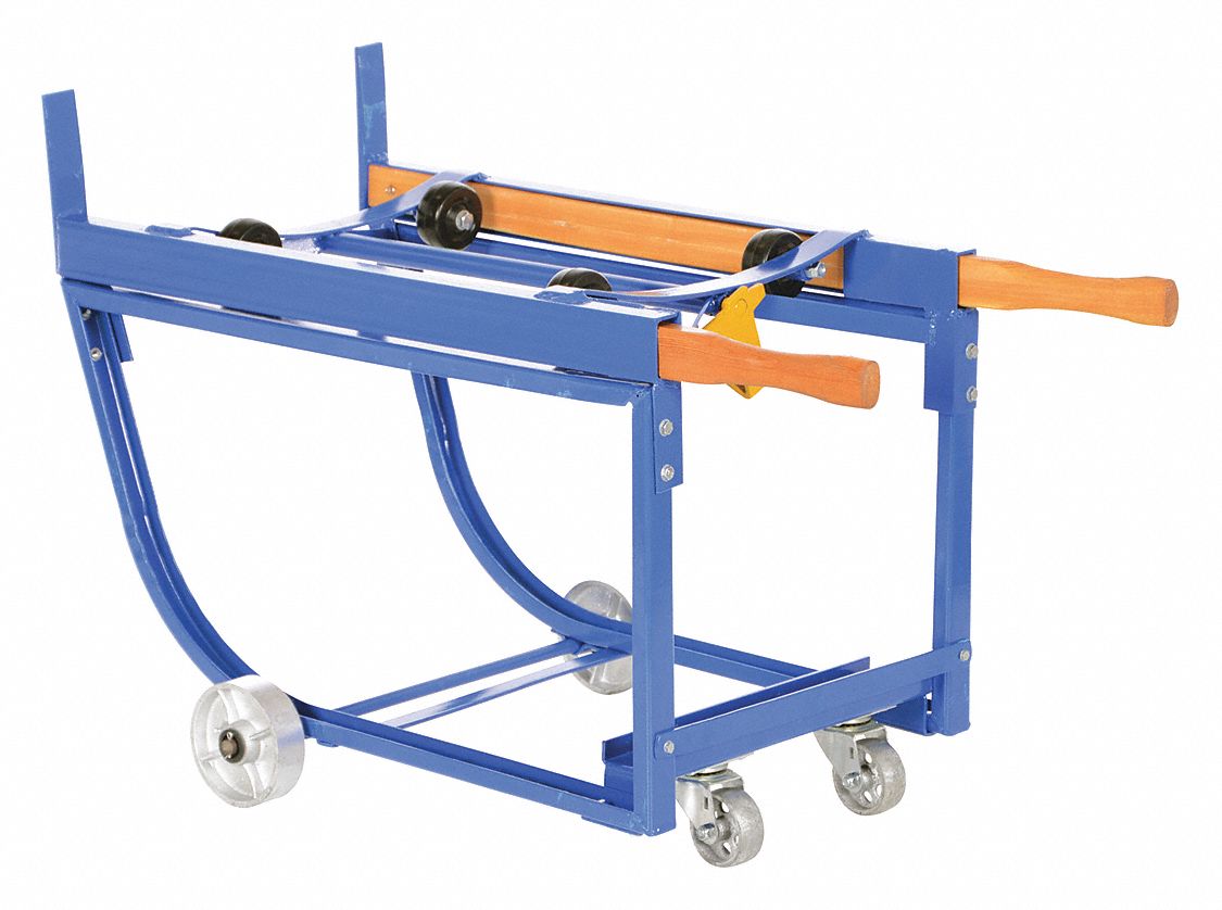 Revolving Drum Cart, Steel Wheels, 1K