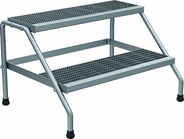 VESTIL STEP STOOL, GREY, 20 IN H, ALUMINUM, 32.25 X 24 IN - 28108 ...