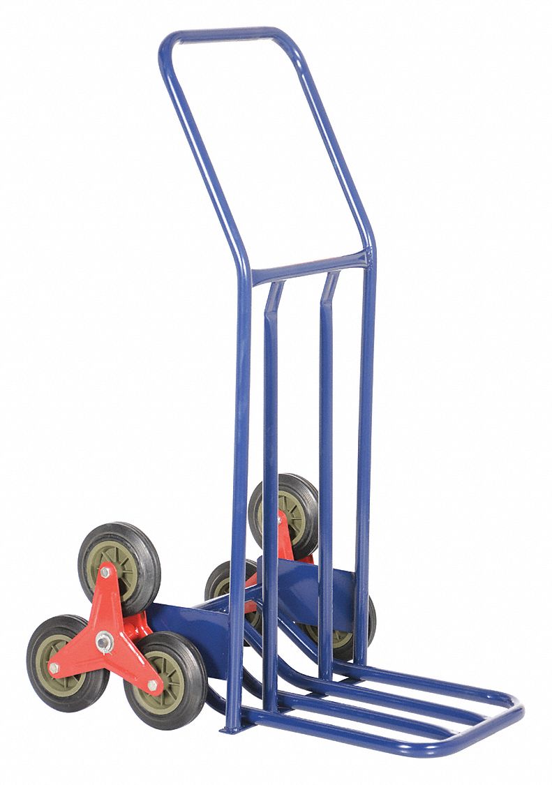 STEEL STAIR HAND TRUCK, 300 LB CAPACITY, 46 IN X 24 IN X 32 IN