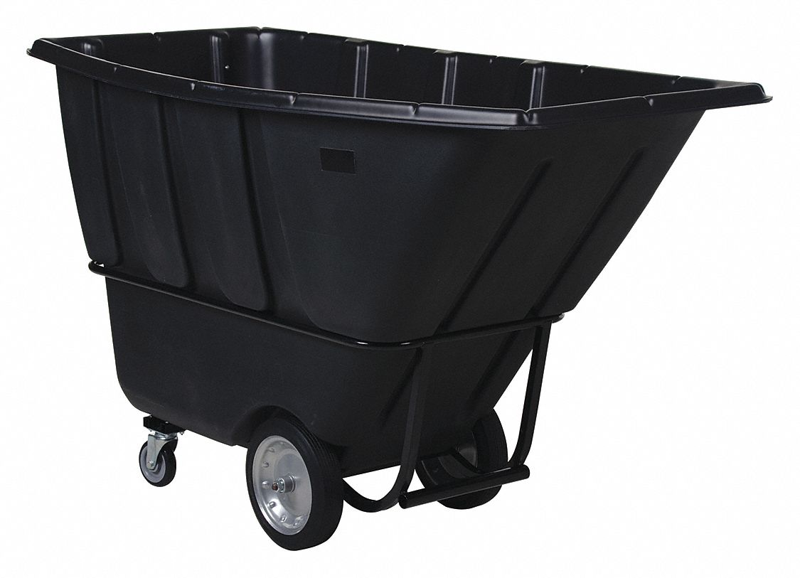 TILT TRUCK, BLACK, 32 IN W X 43 IN H X 73 IN L, RUST RESISTANT POWDER COATED FRAME, 2,100 LB LOAD CAPACITY
