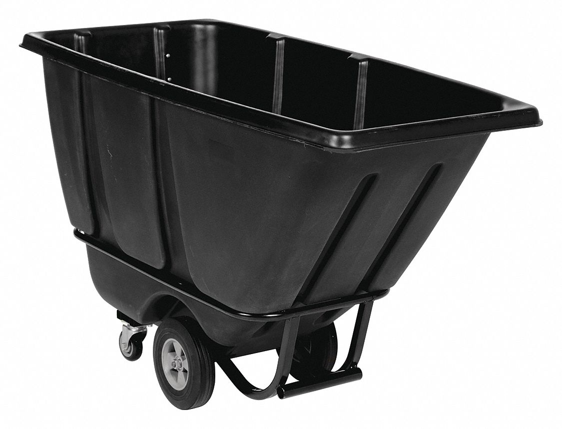 TILT TRUCK, BLACK, 28 IN W X 35 IN H X 62 IN L, RUST RESISTANT POWDER COATED FRAME, 1,400 LB LOAD CAPACITY