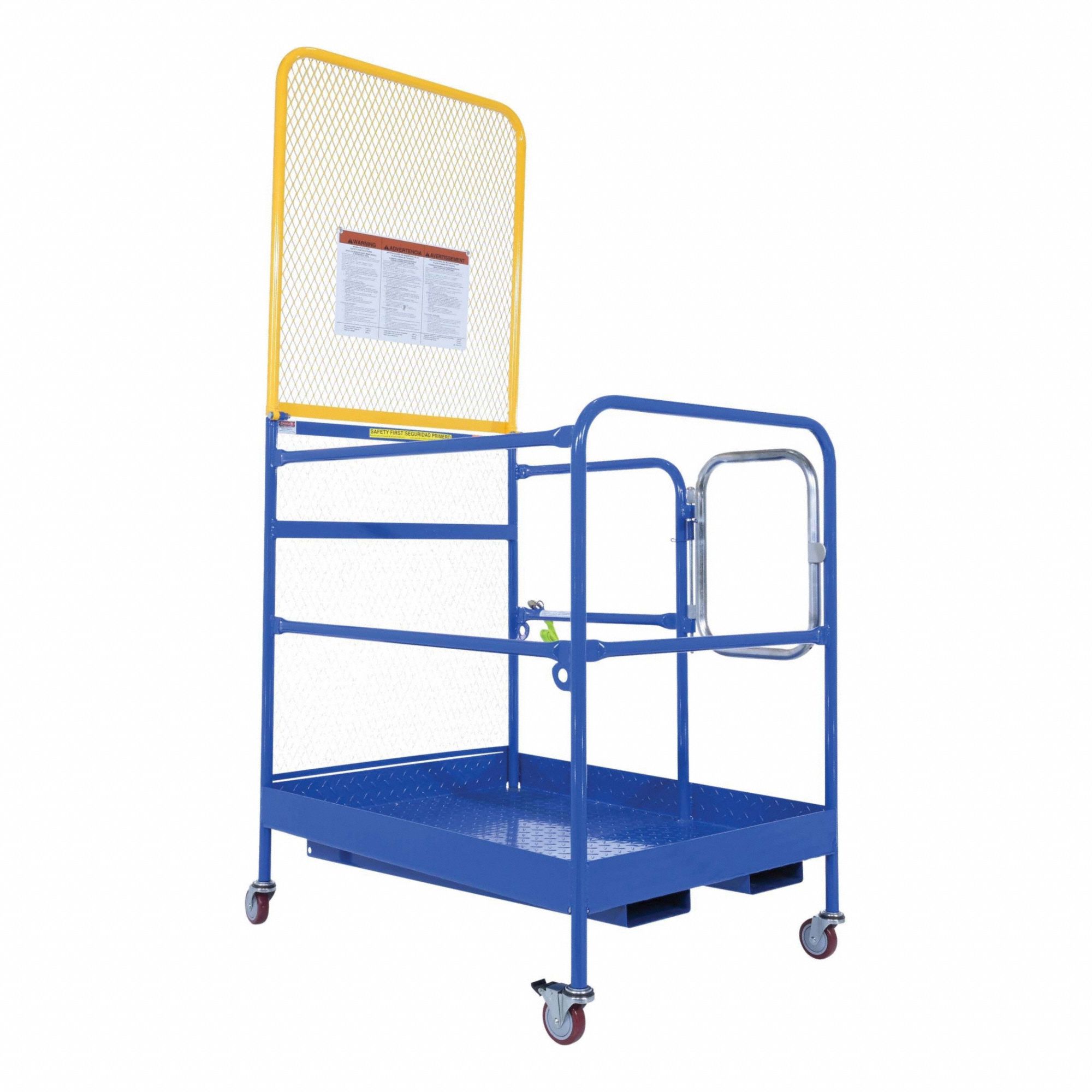 Rolling Work Platform, Blue, 1, 000 lb