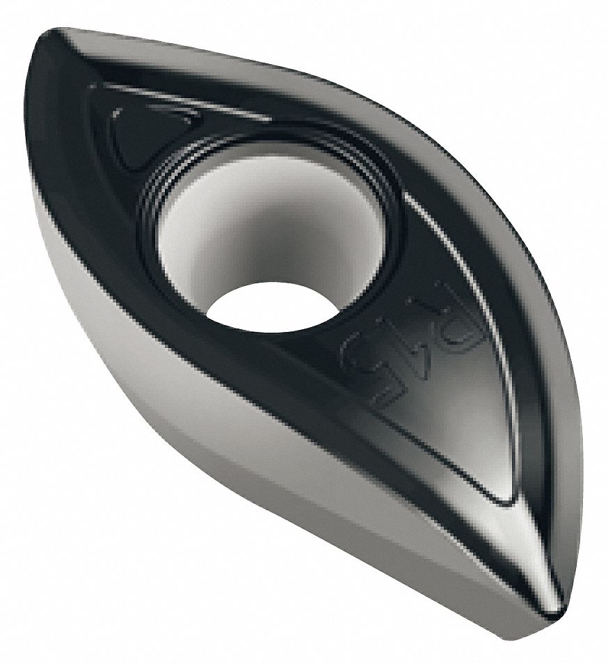 Ball Nose Milling Insert: 0.630 in Inscribed Circle, 0.47mm Corner Radius, Chip-Breaker