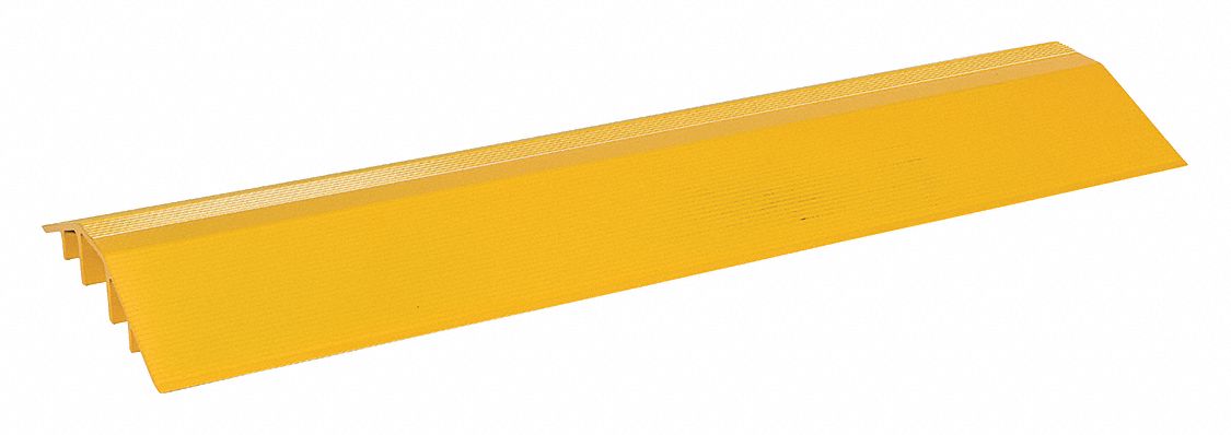 VESTIL CABLE PROTECTOR BRIDGE, ALUMINUM, YELLOW, 10,000 LB, 21 1/16 IN ...