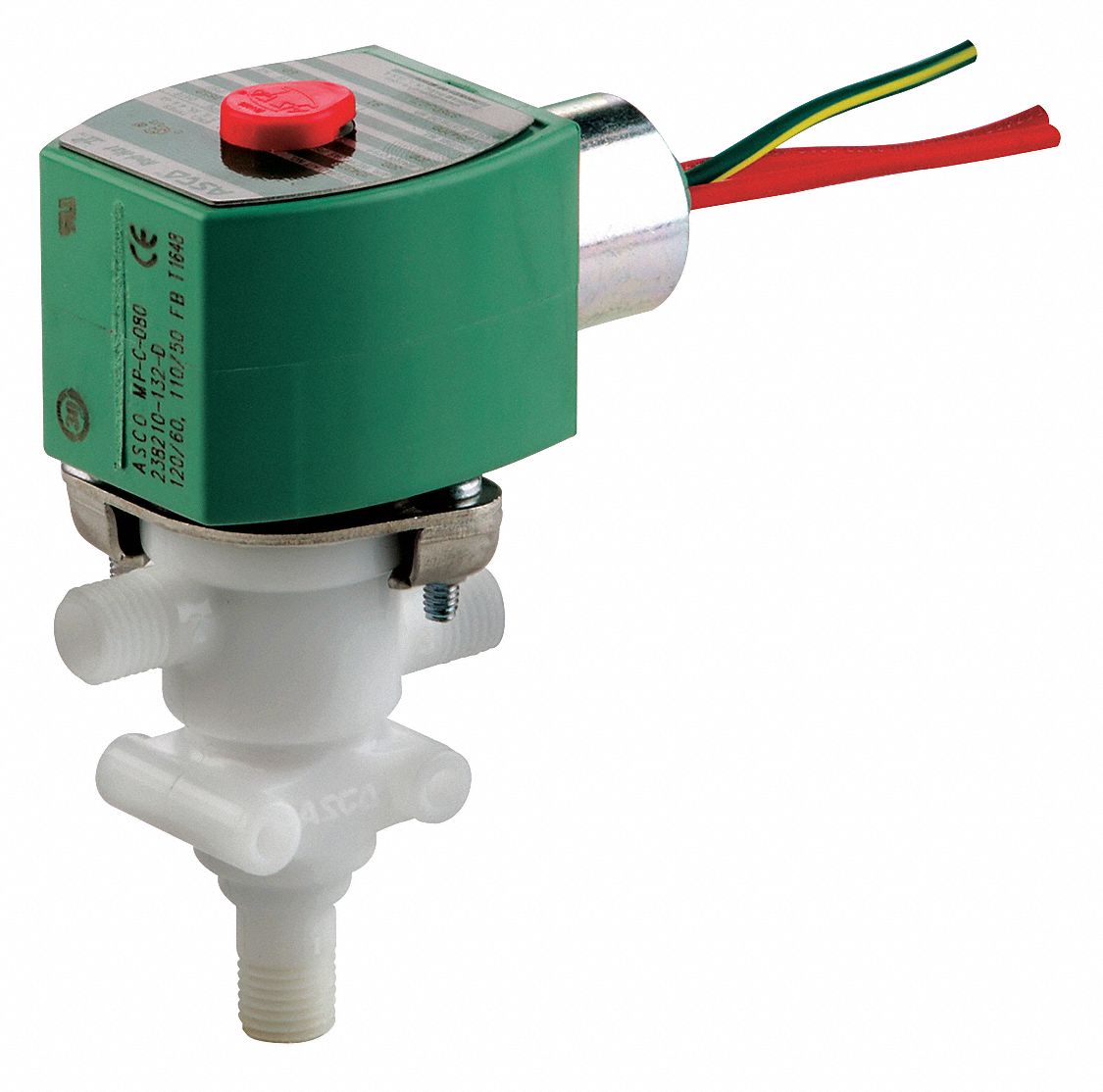 REDHAT Plastic Solenoid Valve, 3Way/2Position Valve Design, Universal
