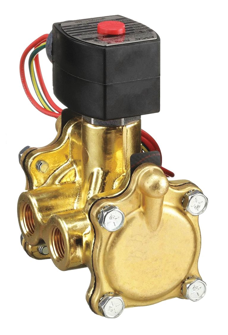 Solenoid Valve: 3-Way, Normally Closed, 3/8 in Pipe Size, 24V DC, Explosion Proof/Watertight