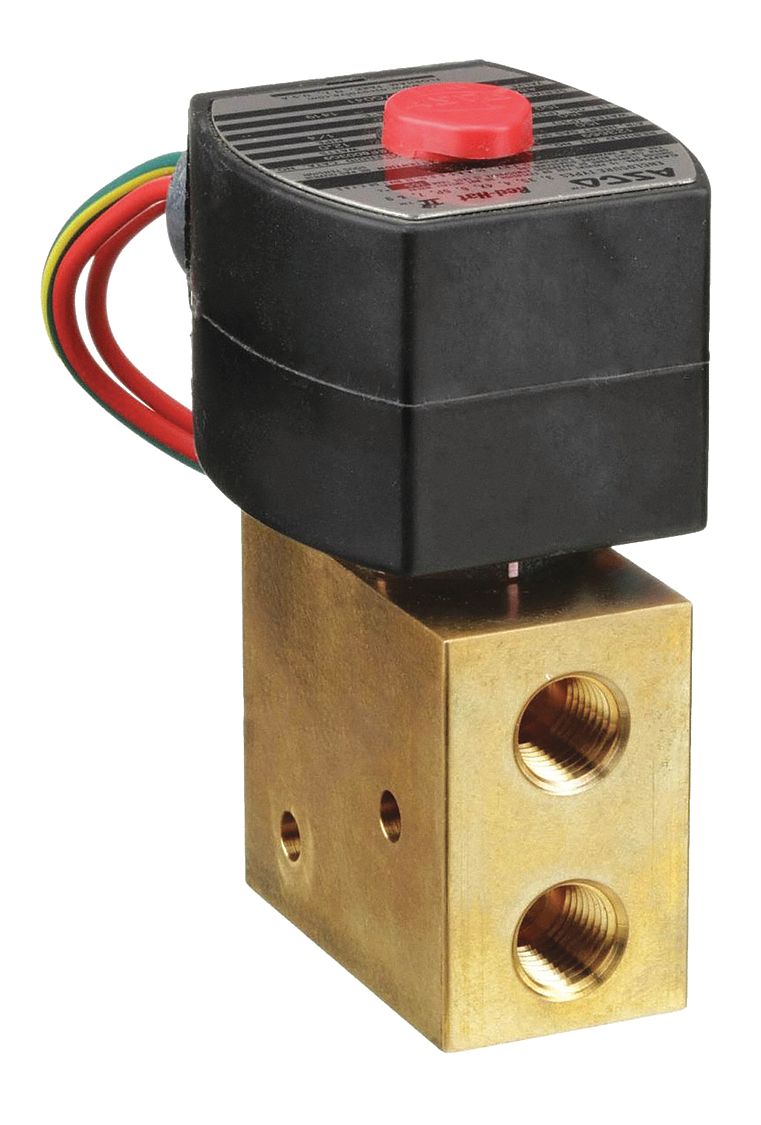 Solenoid Valve: 3-Way, Configurable, 1/4 in Pipe Size, 24V DC, Explosion Proof/Watertight
