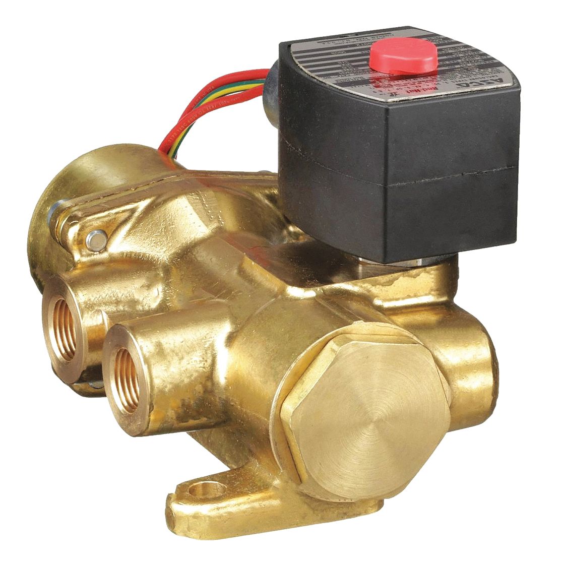 Solenoid Valve: 4-Way, 3/8 in Pipe Size, 24V DC, Explosion Proof/Watertight, NAMUR Mount