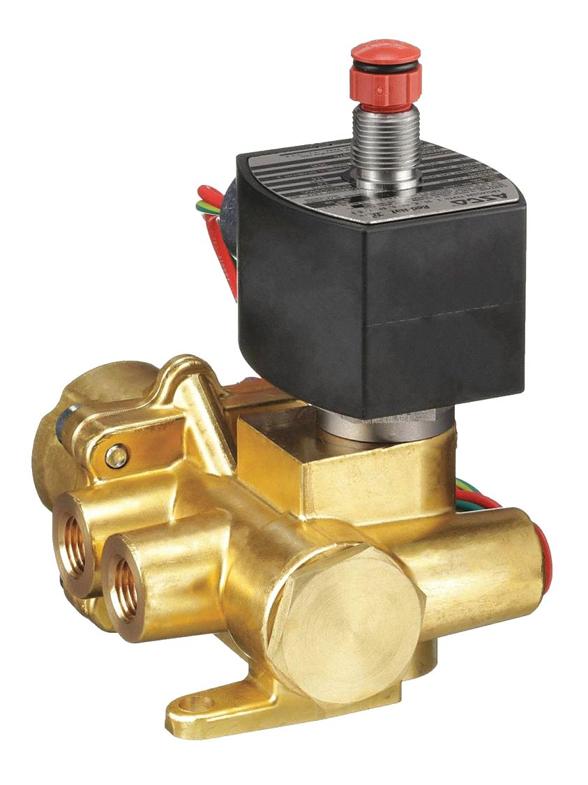1/4 in Pipe Size Valves, 24V DC, Solenoid Valve 44U330EF8344G370