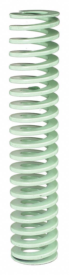 Die Spring: Alloy Steel/Bronze, Cylindrical Shape, Closed, Ground End, 12 1/64 in Lng, 3 PK