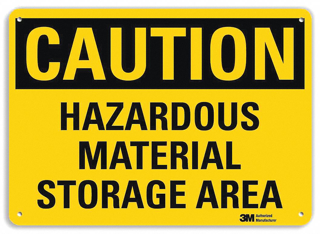LYLE Caution Sign, Sign Format Traditional OSHA, Hazardous Material
