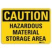 Caution: Hazardous Material Storage Area Signs