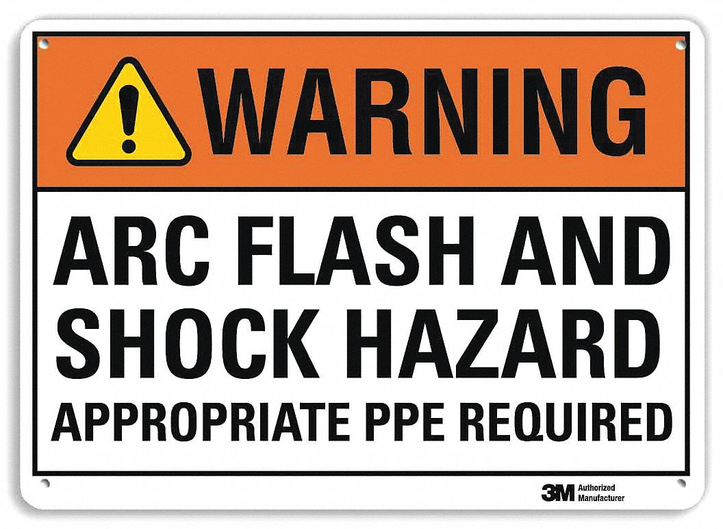 Warning Sign: Plastic, Mounting Holes Sign Mounting, 7 in x 10 in Nominal Sign Size, 0.055 in Thick