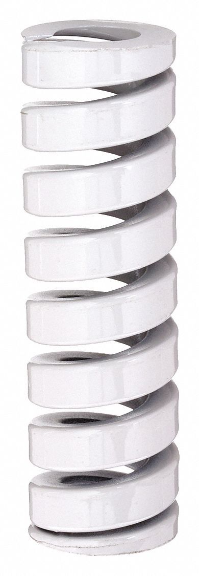 Die Spring: Alloy Steel/Bronze, Cylindrical Shape, Closed, Ground End, 3 1/2 in Lng, 3 PK