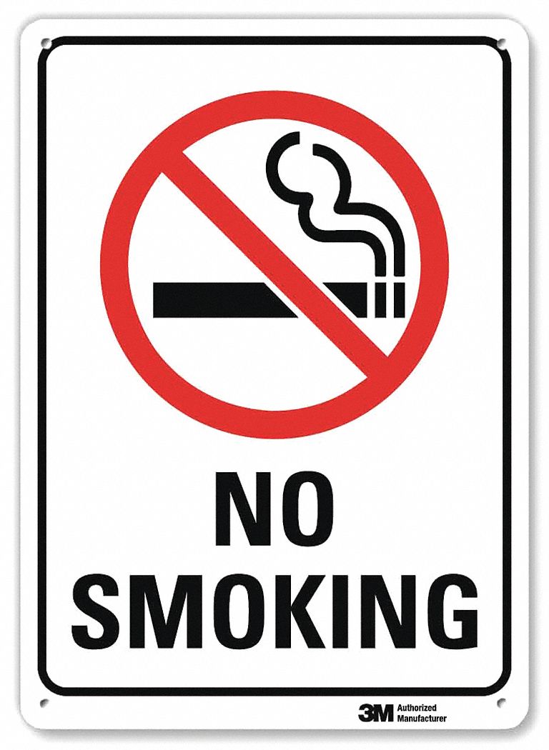 Notice Sign: Plastic, Mounting Holes Sign Mounting, 7 in x 10 in Nominal Sign Size, 0.055 in Thick