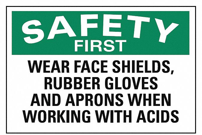 Safety Sign: Plastic, Mounting Holes Sign Mounting, 10 in x 14 in Nominal Sign Size, 0.055 in Thick
