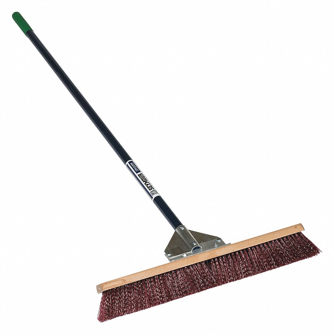 PUSH BROOM,60 IN HANDLE L,24 IN FACE