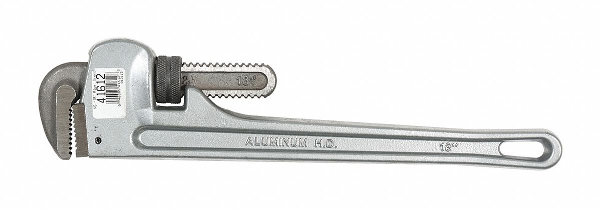 Aluminum Pipe Wrench, 18"