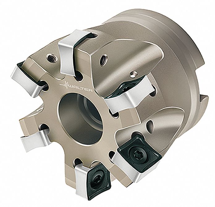 WALTER Indexable Face Mill, Max. Cutting Dia. 63.70mm, Depth of Cut 10