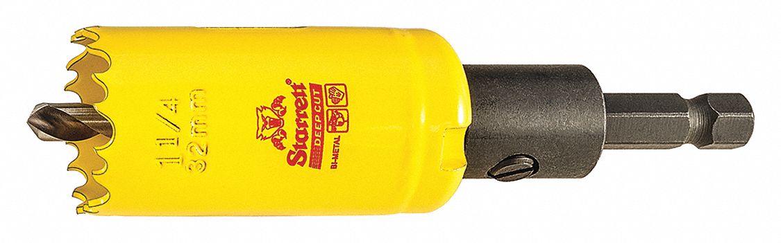 Bi-Metal Hole Saw, w/Arbor, 1-1/4", 32mm