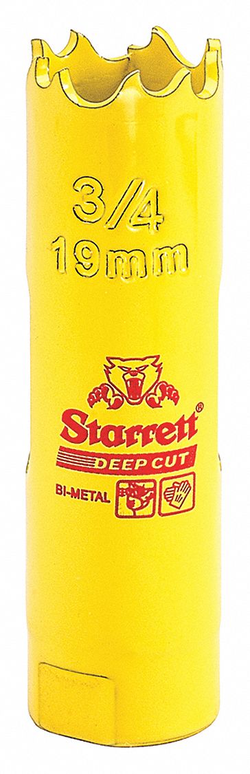 Bi-Metal Deep Cut Hole Saw,  3/4", 19mm