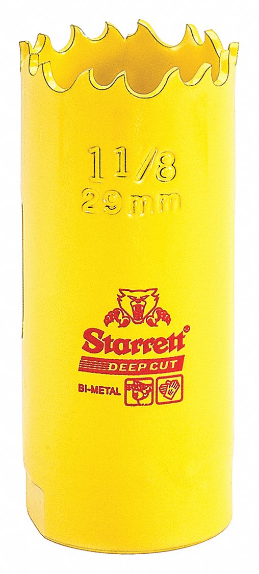 Bi-Metal Deep Cut Hole Saw,  1-1/8", 29mm