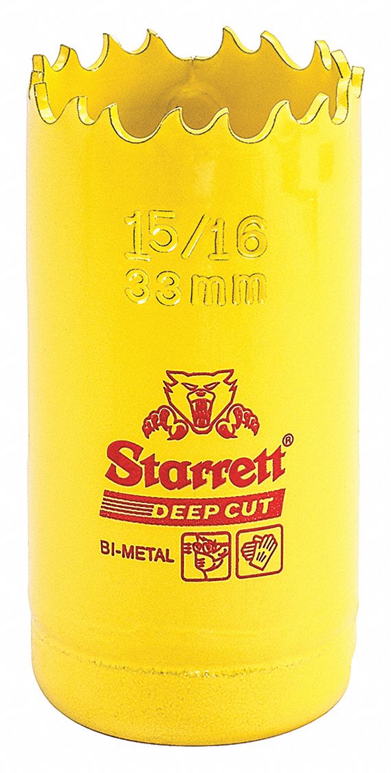 Bi-Metal Deep Cut Hole Saw,  1-5/16", 33mm