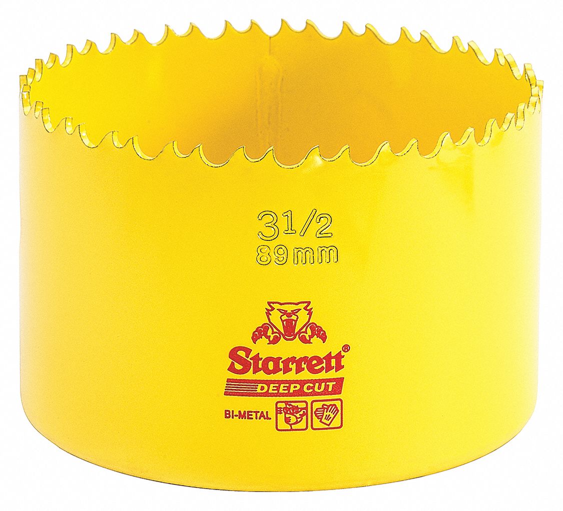 Bi-Metal Deep Cut Hole Saw,  3-1/2", 89mm