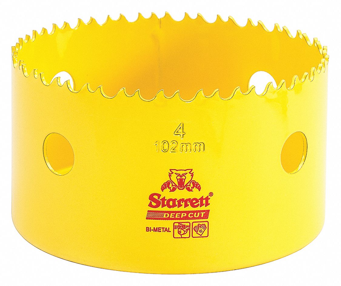 Bi-Metal Deep Cut Hole Saw,  4", 102mm