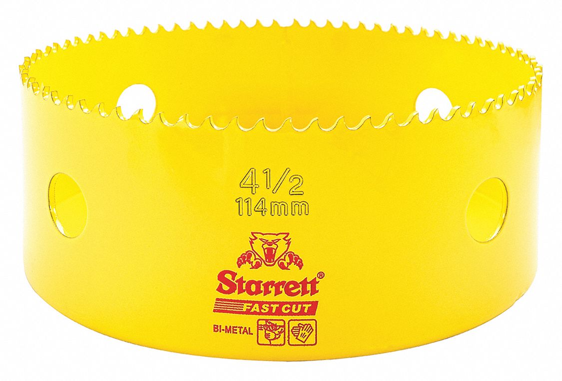 Bi-Metal Fast Cut Hole Saw,  4-1/2", 114mm