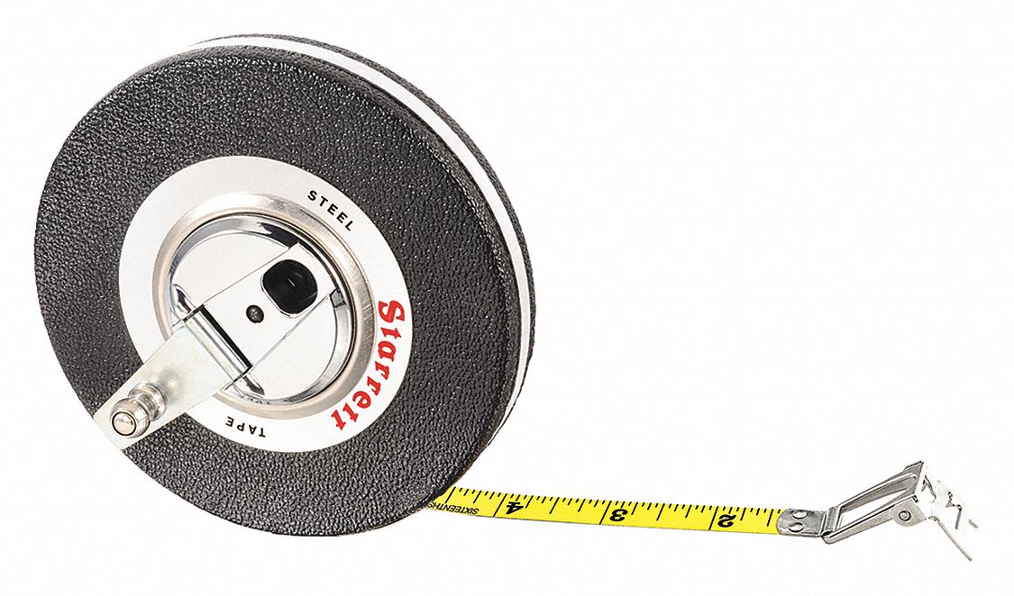 STARRETT, Tape Measure,3/8"x50 ft., 1/16mm 44WG27530CI600 Grainger