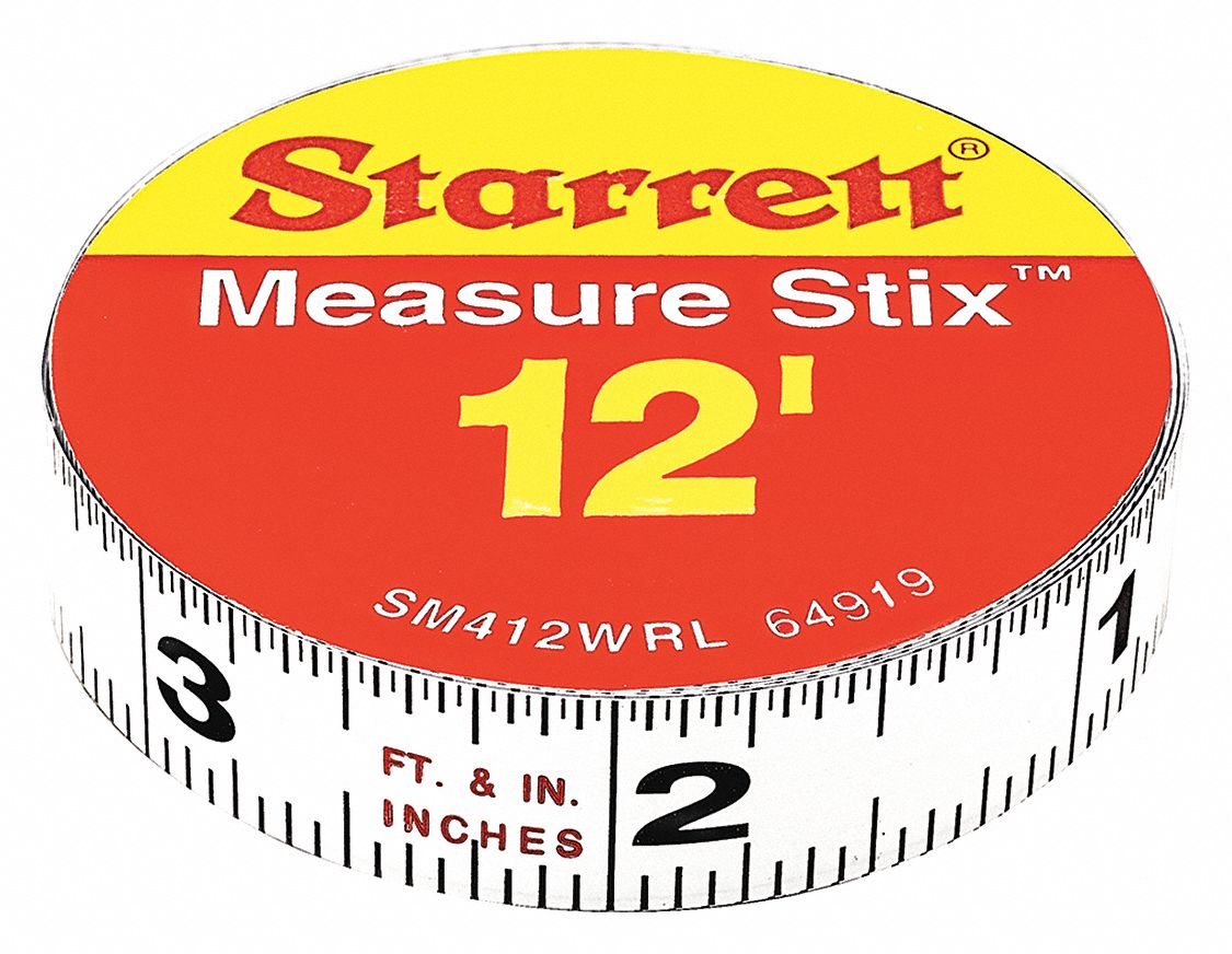 Measuring Stick, 1/2"x12ft, RightLeft Read