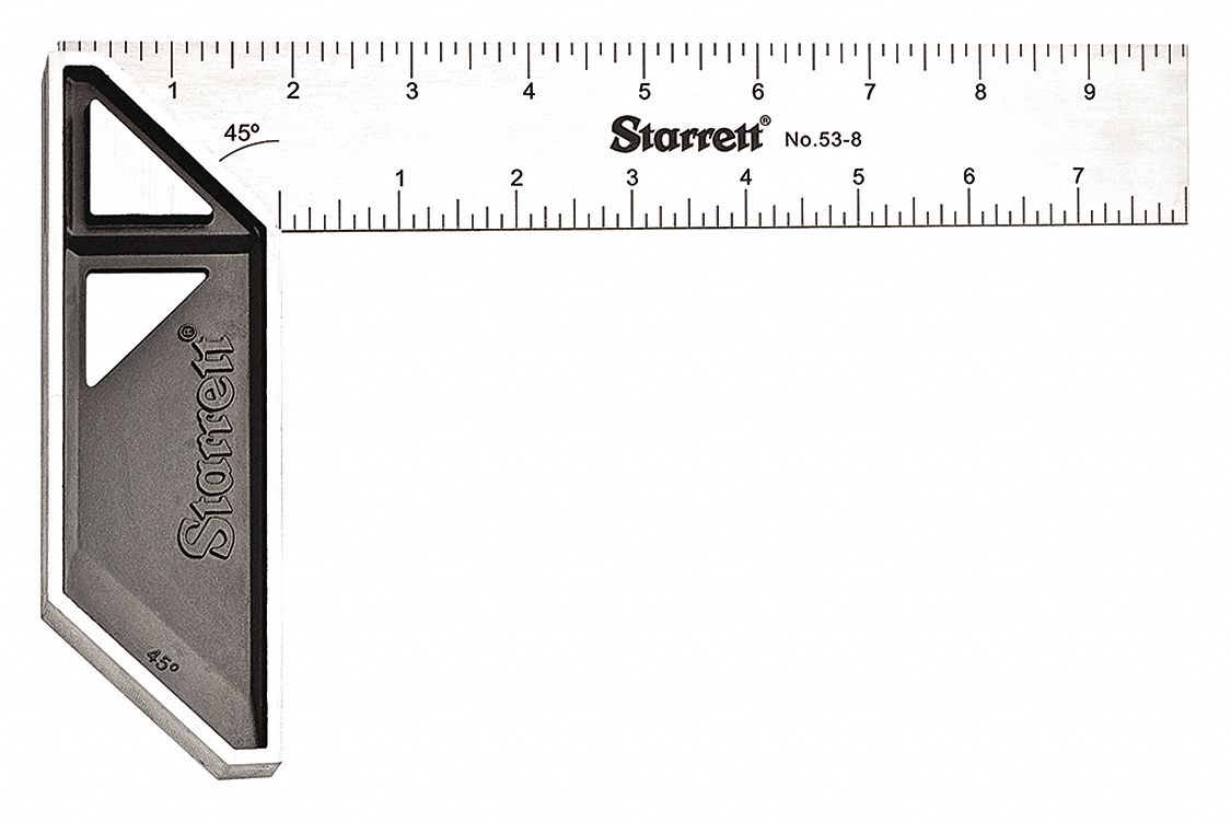 Stainless Carpenters Try Square,  8"