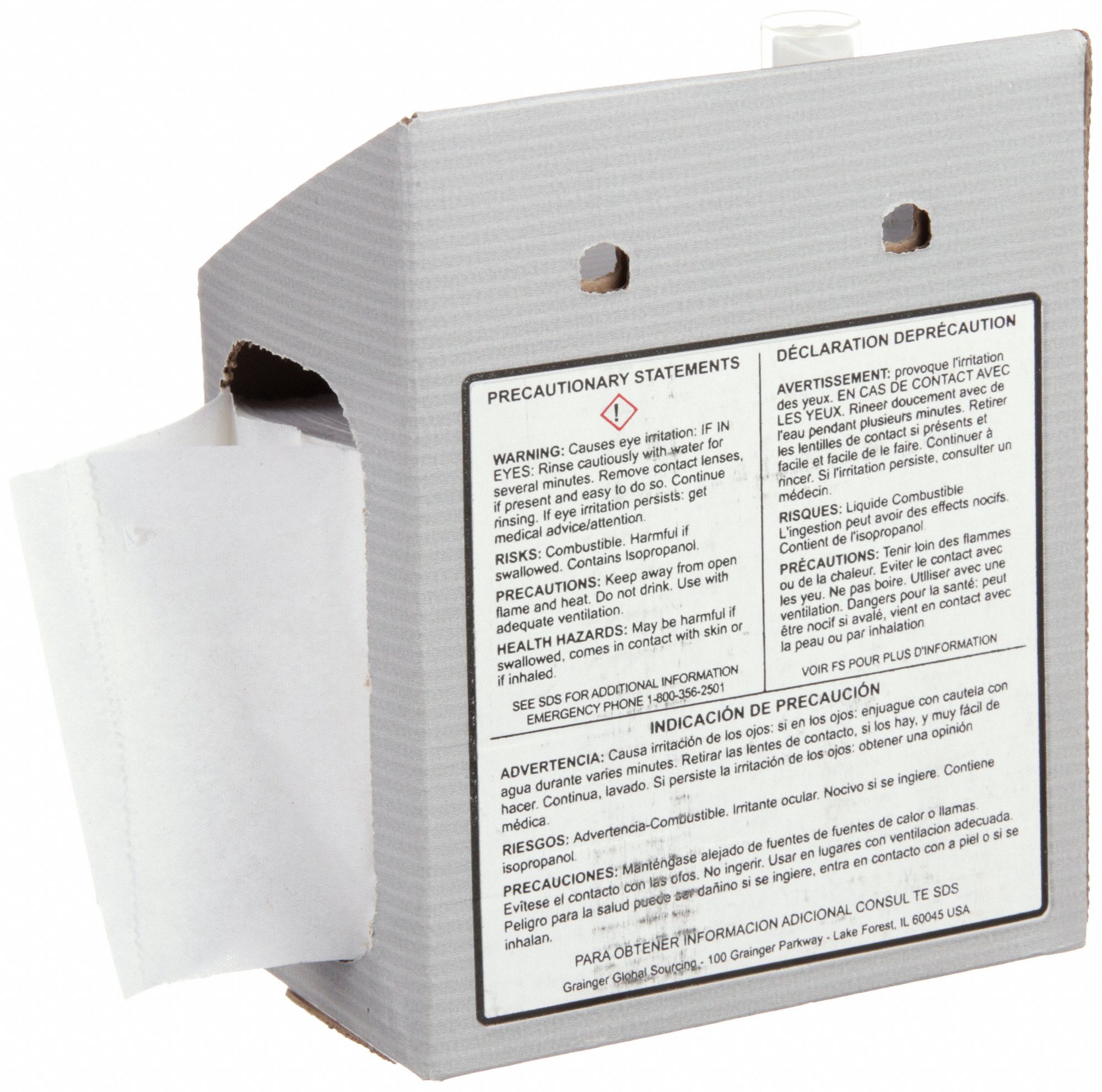 CONDOR Disposable Lens Cleaning Station 600 Wipe Count, Loose, Dry, 6