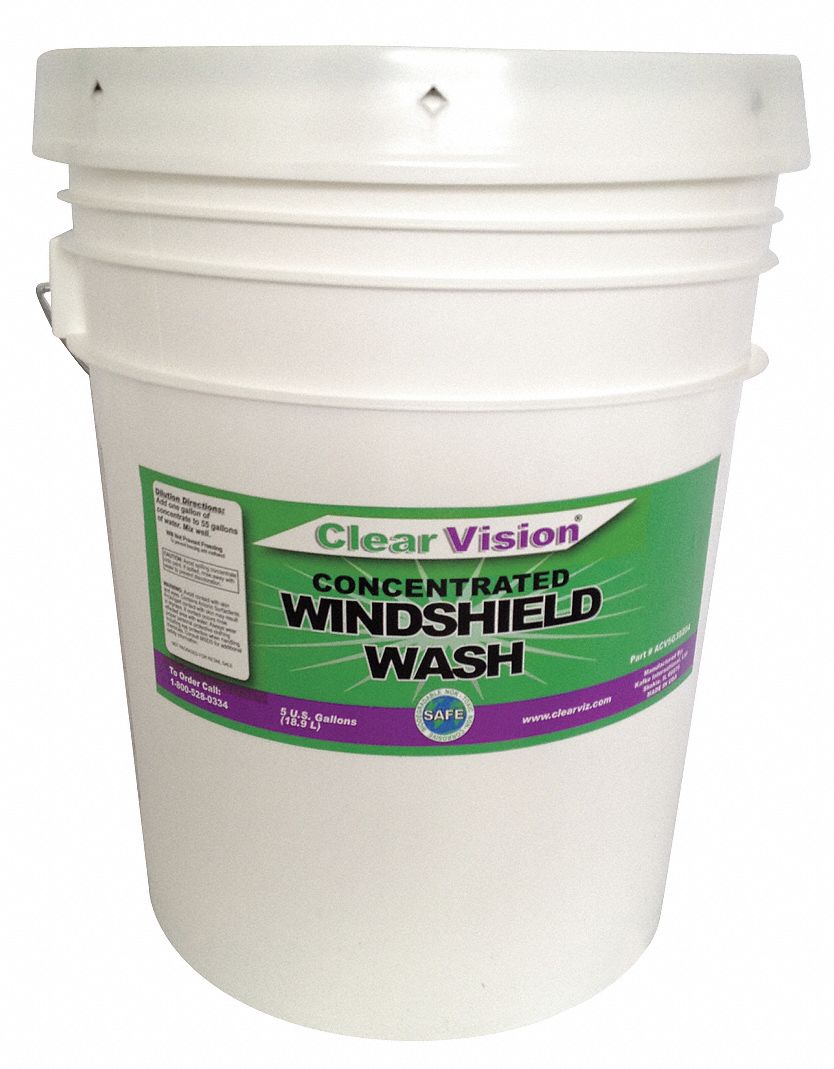 Windshield Washer: 5 gal Size, Pail, 212°F Boiling Point (F), 32°F Freezing Point (F)