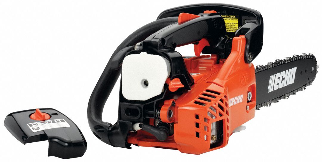 ECHO Chain Saw Gas Powered, 12 in Bar Lg, 26.9 cc Engine Displacement